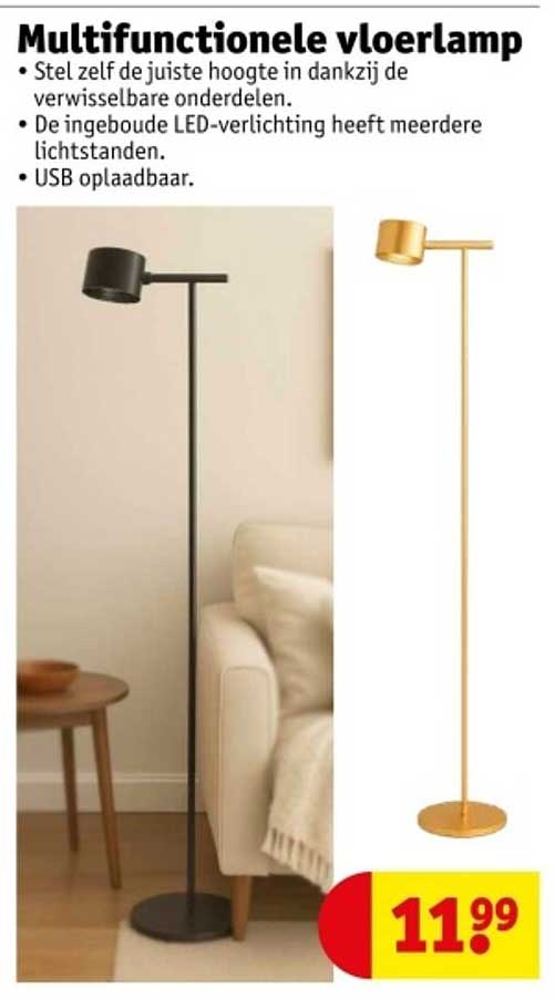 Multifunctionele vloerlamp