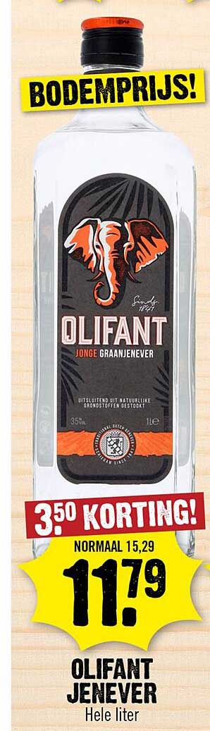 OLIFANT Jenever Hele liter