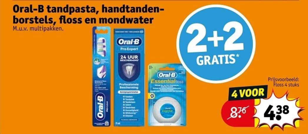 Oral-B tandpasta, handtandenborstels, floss en mondwater