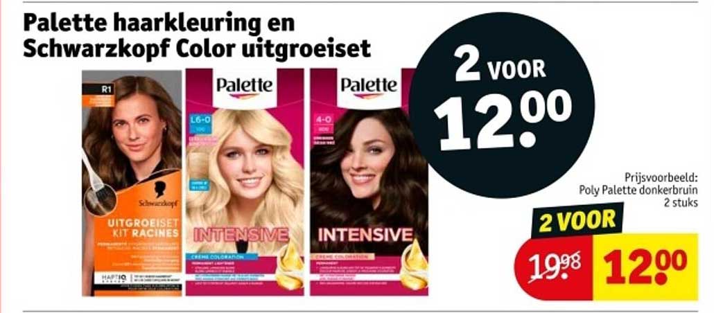 Palette haarkleuring en Schwarzkopf Color uitgroeiset