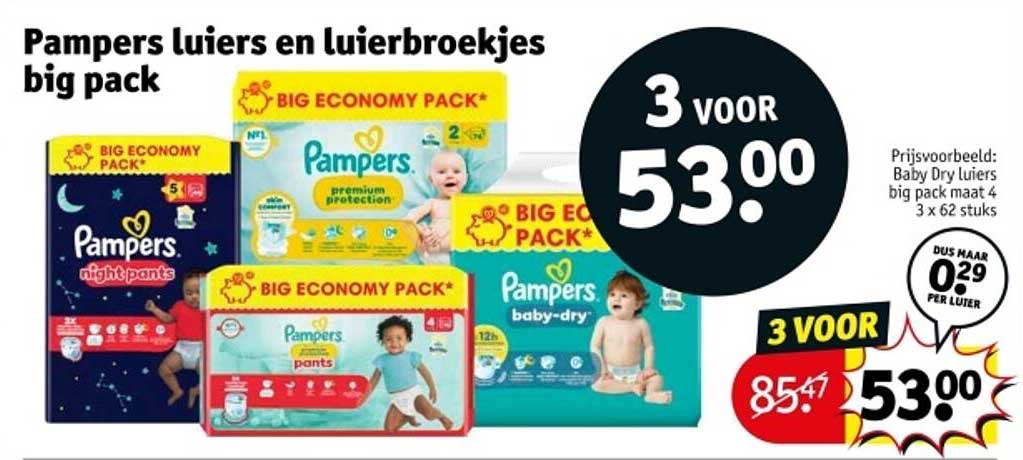 Pampers luierbroekjes big pack