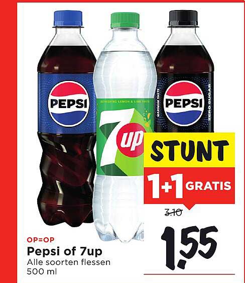 Pepsi of 7up 500 ml