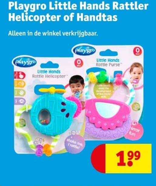 Playgro Little Hands Rattler Helicopter of Handtas
