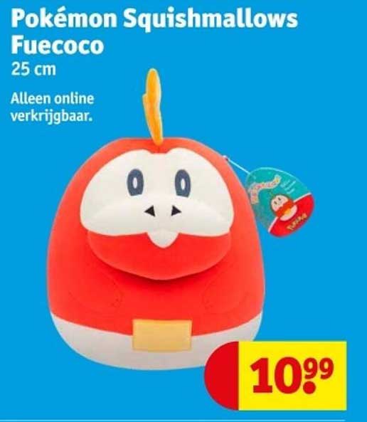 Pokémon Squishmallows Fuecoco 25 cm
