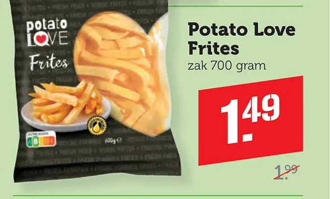 Potato Love Frites zak 700 gram