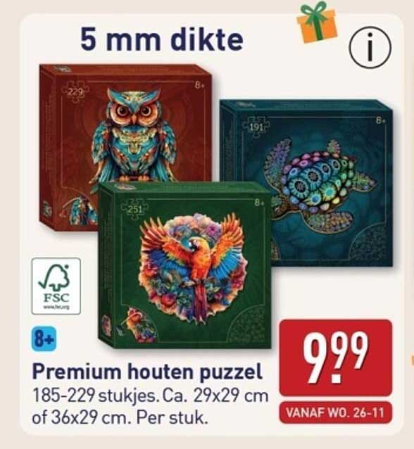 Premium houten puzzel