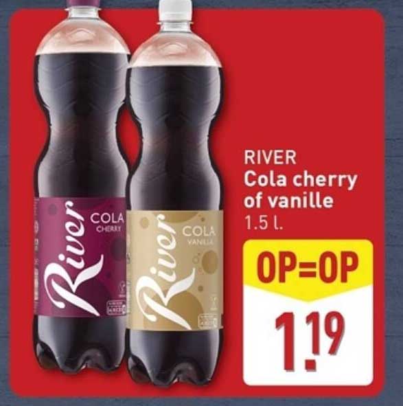 RIVER Cola cherry of vanille 1.5 l.