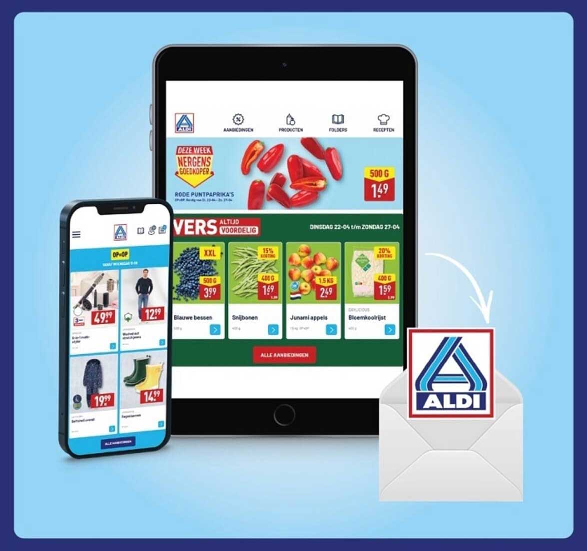 Rode Puntpaprika's 500 g voor €1,49