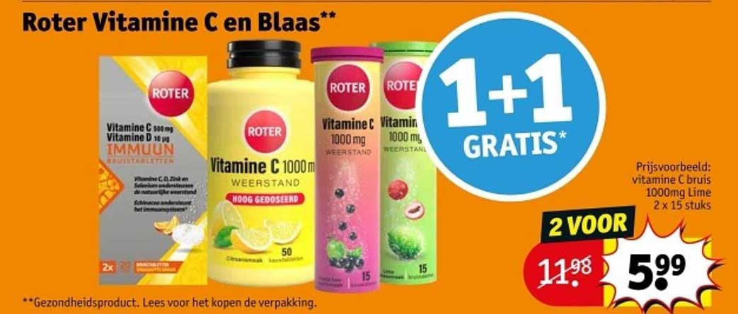 Roter Vitamine C en Blaas**