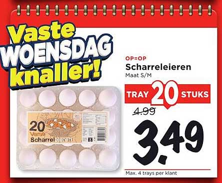 Scharreleieren Maat S/M