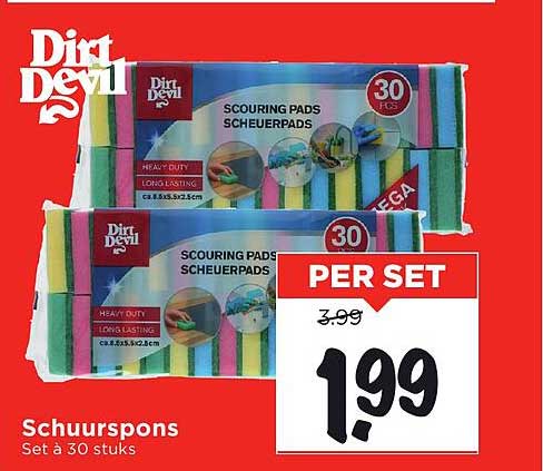 Schuurspons Set à 30 stuks