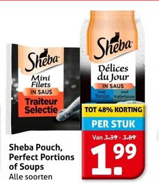 Sheba Pouch, Perfect Portions of Soups Alle soorten