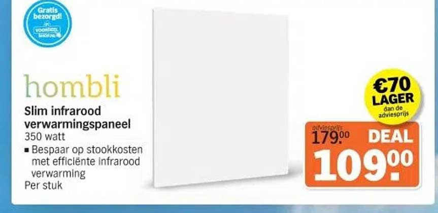 Slim infrarood verwarmingpaneel 350 watt