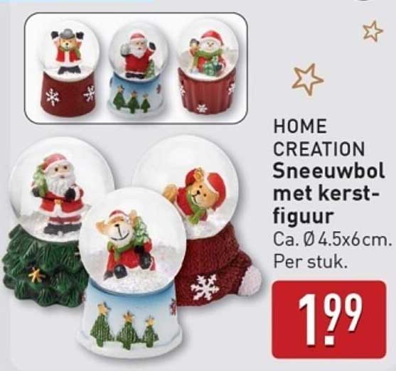 Sneeuwbol met kerstfiguur