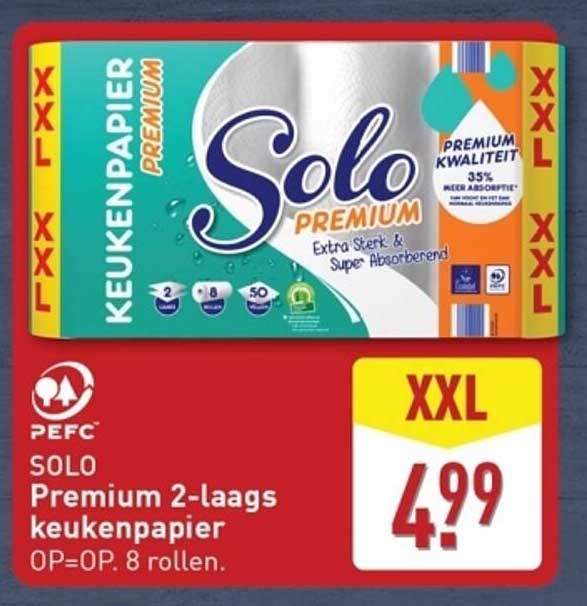 SOLO Premium 2-laags keukenpapier