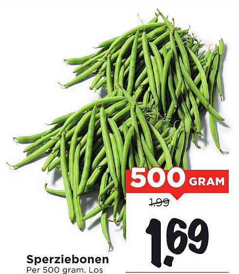 Sperziebonen Per 500 gram. Los