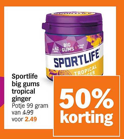 Sportlife big gums tropical ginger