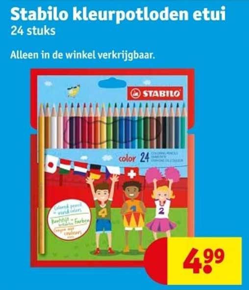 Stabilo kleurpotloden etui 24 stuks