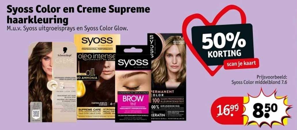 Syoss Color en Creme Supreme haarkleuring