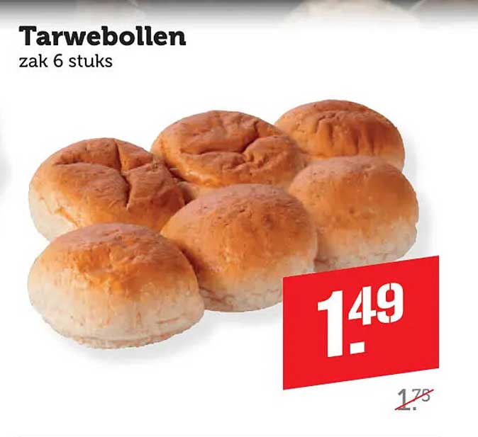 Tarwebollen zak 6 stuks