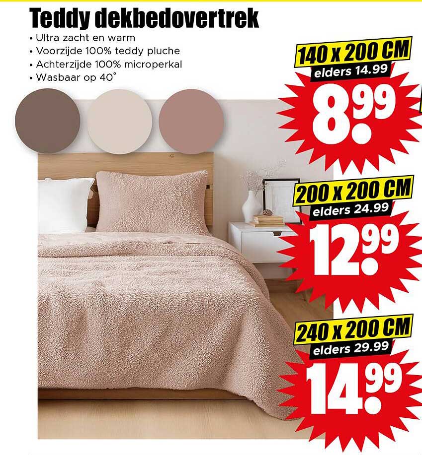 Teddy dekbedovertrek