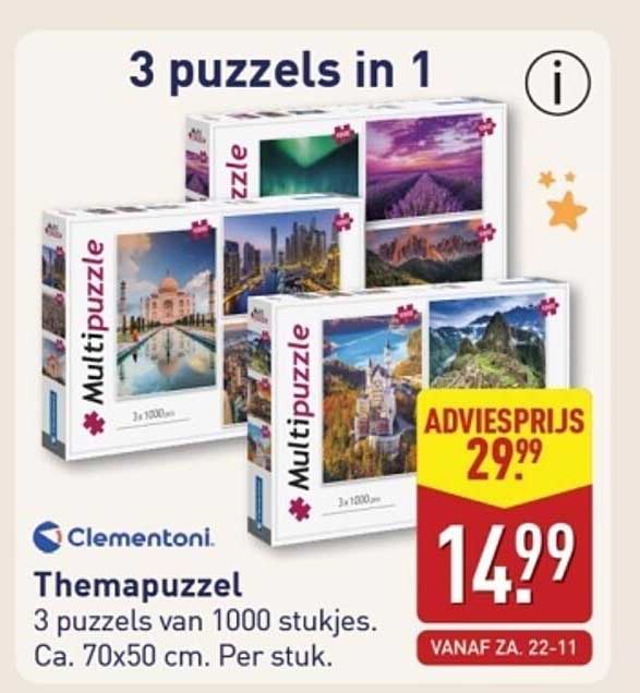Thematische puzzels 3 in 1