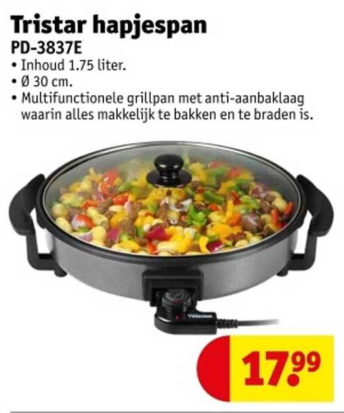 Tristar hapjespan PD-3837E