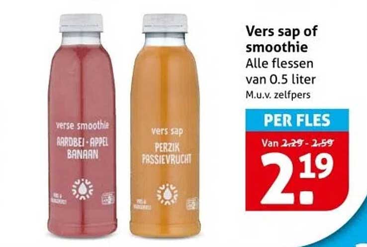 Vers sap of smoothie