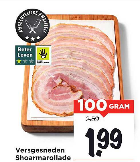 Versgesneden Shoarmarrollade