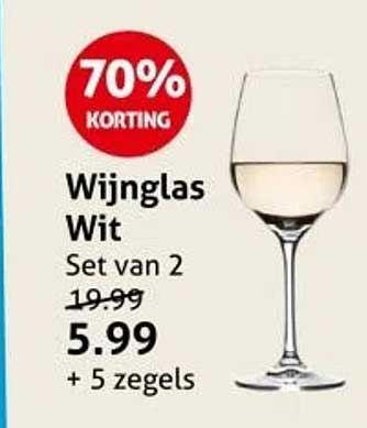 Wijnglas Wit Set van 2