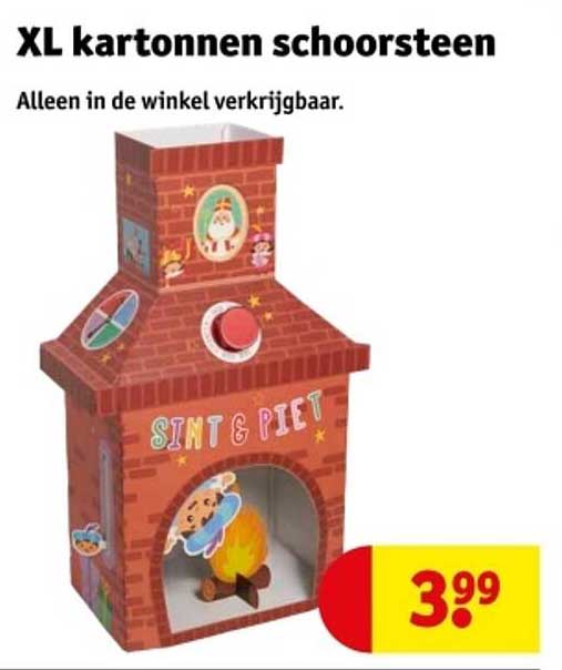 XL kartonnen schoorsteen