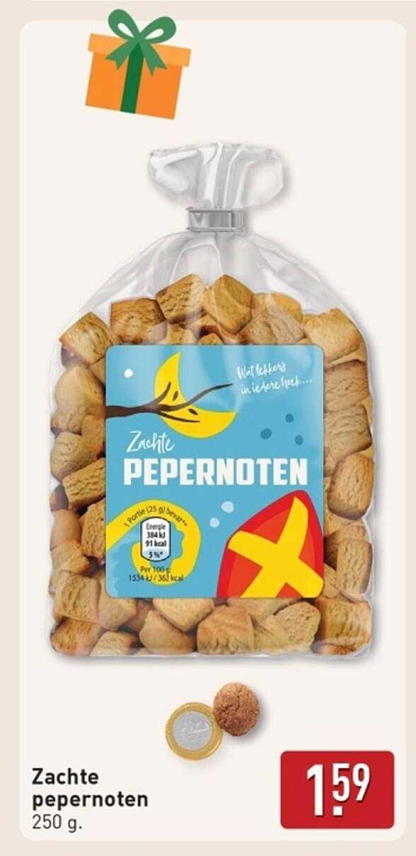 Zachte pepernoten 250 g.