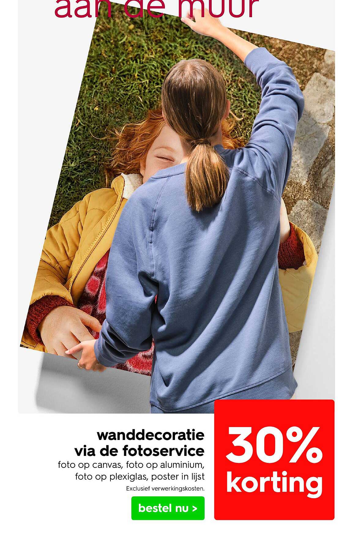 wanddecoratie via de fotoservice