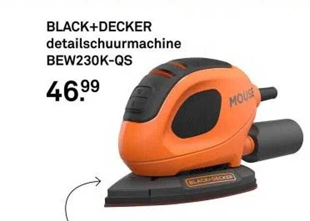 BLACK+DECKER detailschuurmachine BEW230K-QS