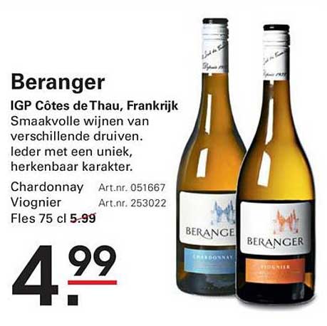 Beranger IGP Côtes de Thau, Frankrijk