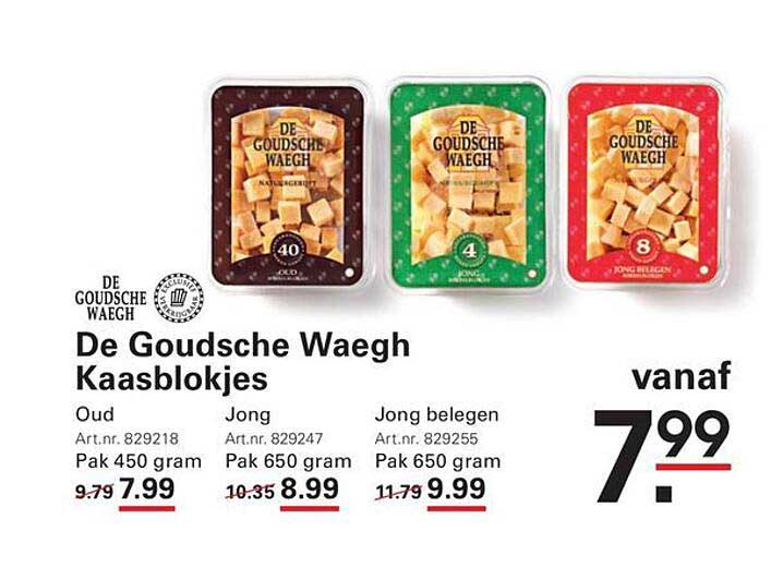 De Goudsche Waegh Kaasblokjes