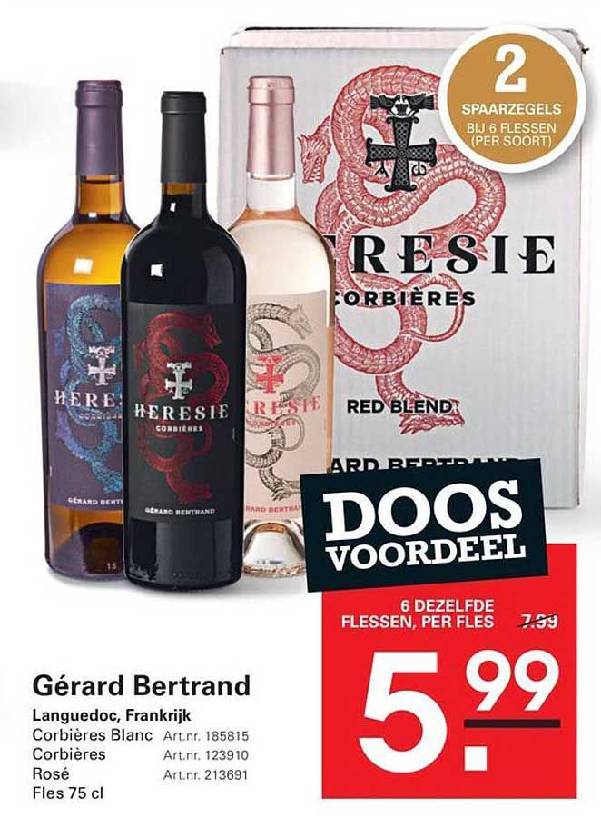 Gérard Bertrand Languedoc, Frankrijk Corbières Blanc Corbières Rosé Fles 75 cl DOOS VOORDEEL