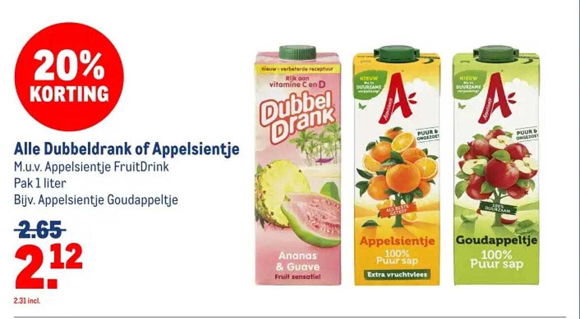 Alle Dubbeldrank of Appelsientje