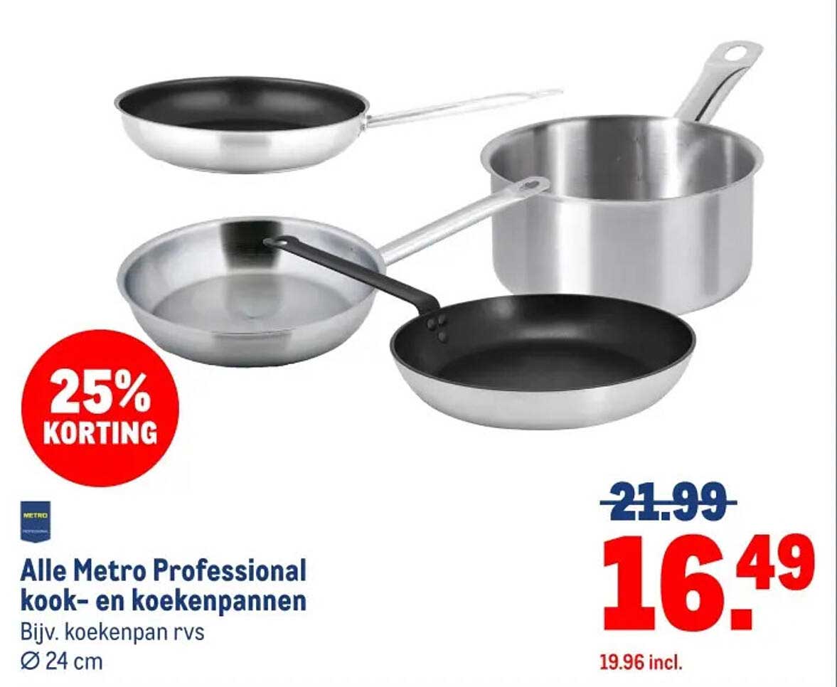 Alle Metro Professional kook- en koekenpannen