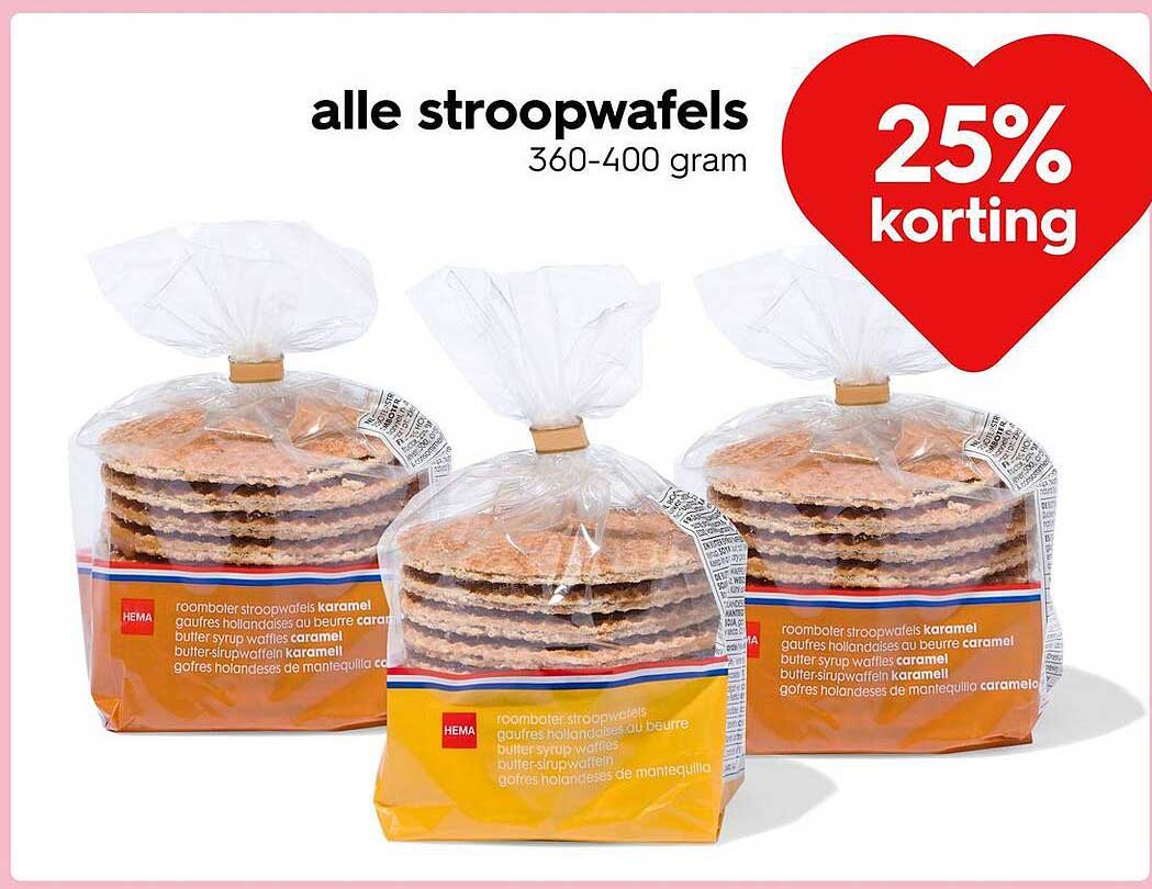 alle stroopwafels 360-400 gram