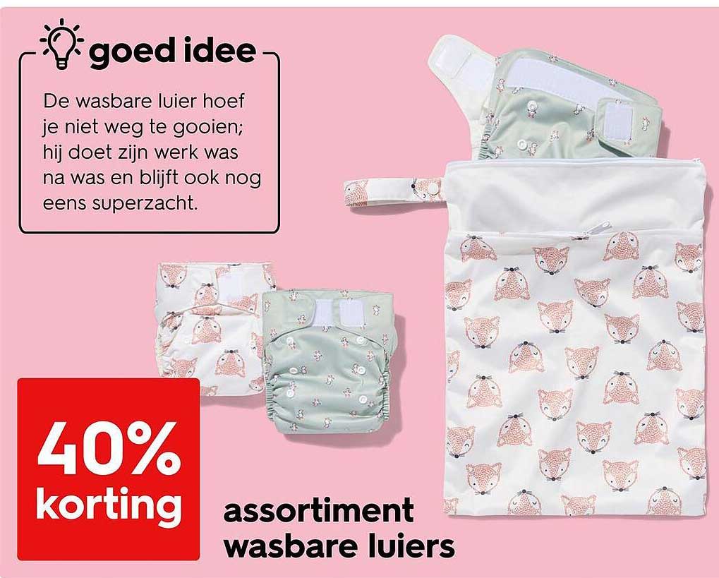 assortiment wasbare luiers