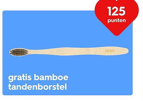 gratis bamboe tandenborstel