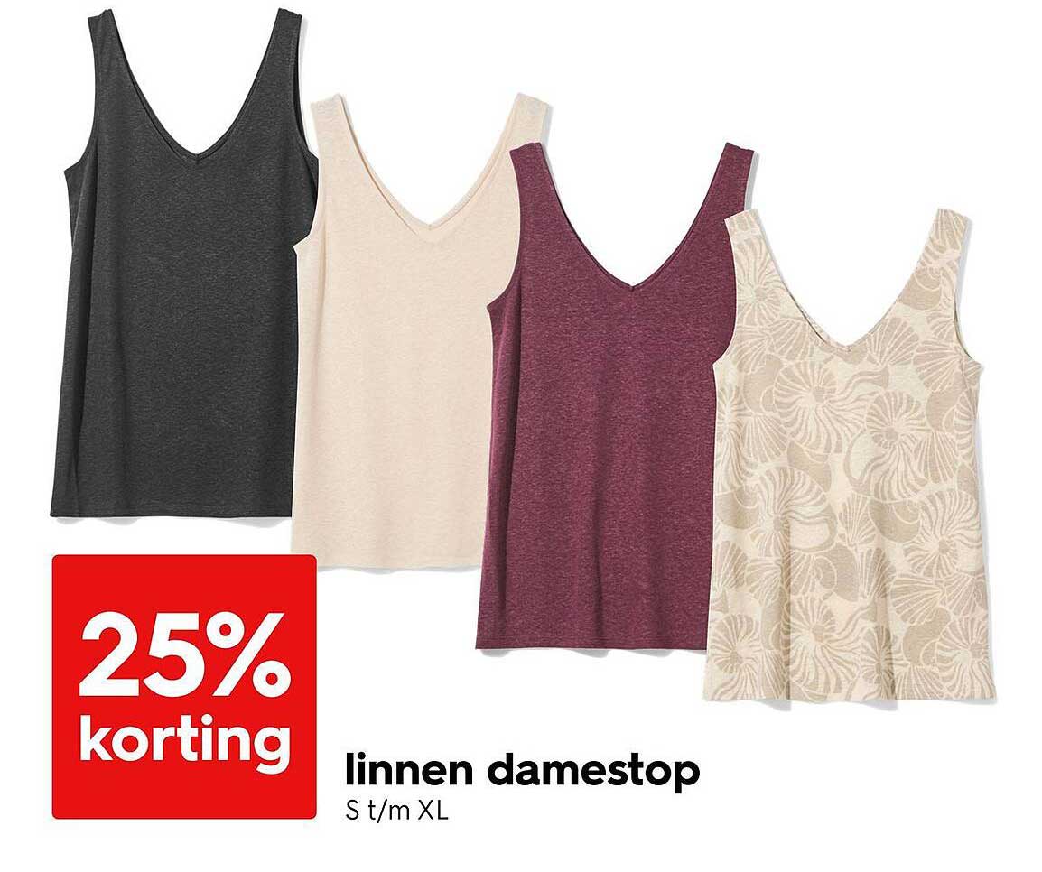 linnen damestop
