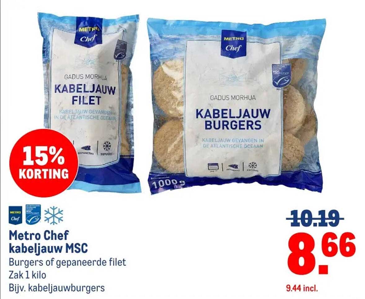 Metro Chef kabeljauw MSC