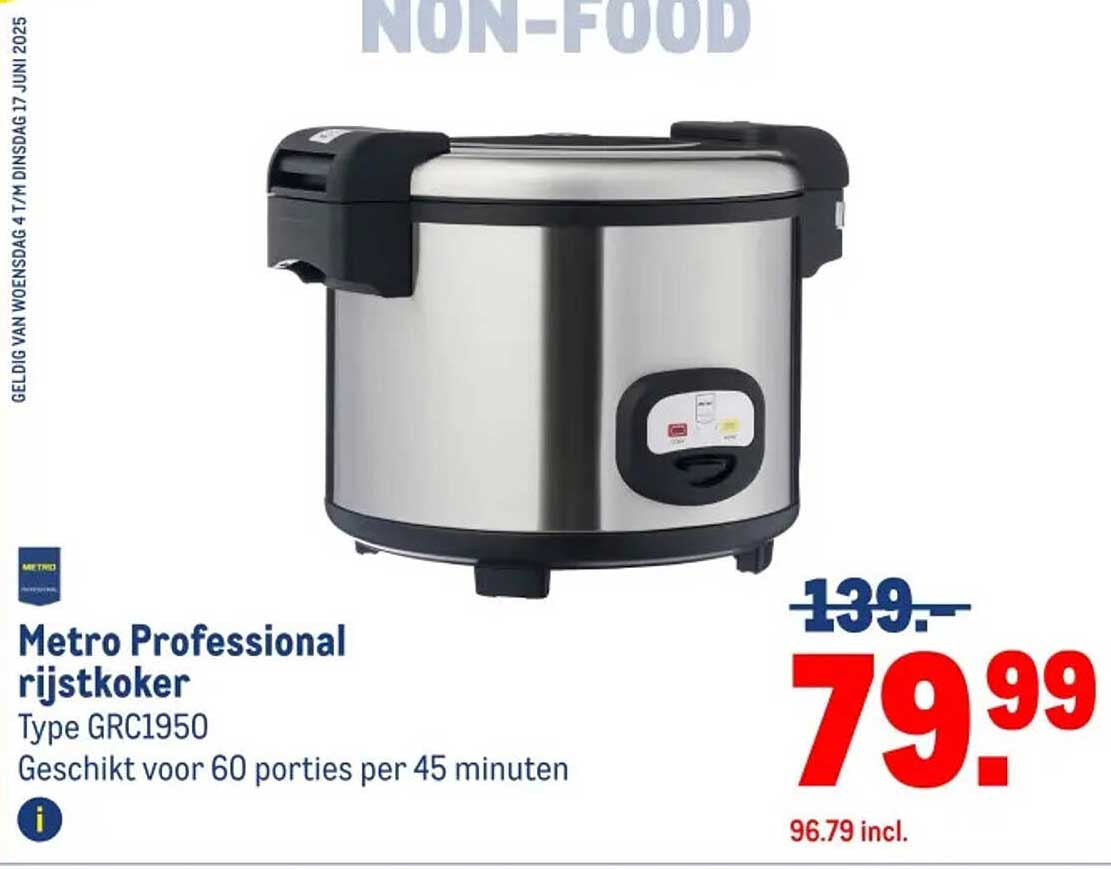 Metro Professional rijstkoker