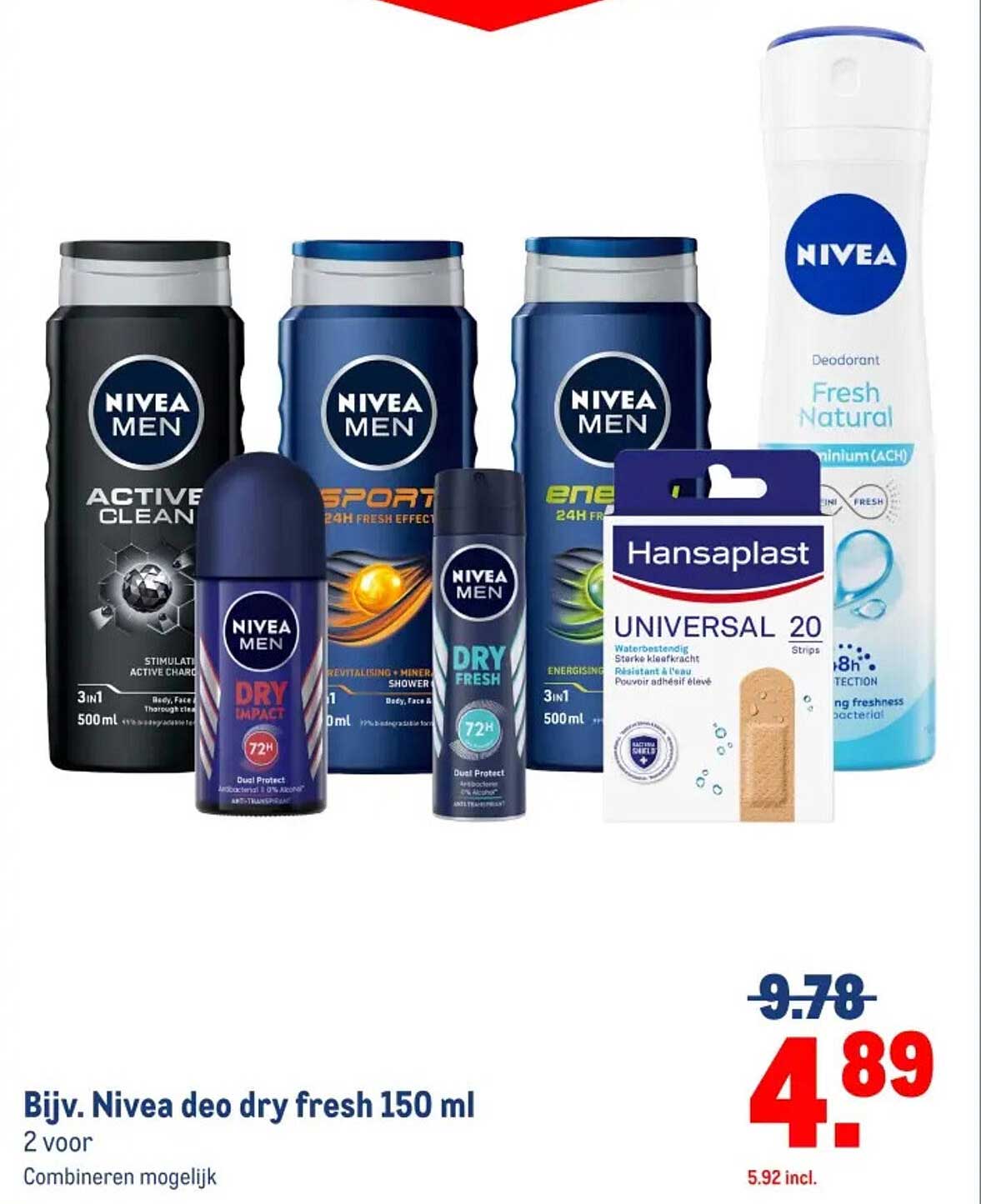 Nivea deo dry fresh 150 ml 2 voor