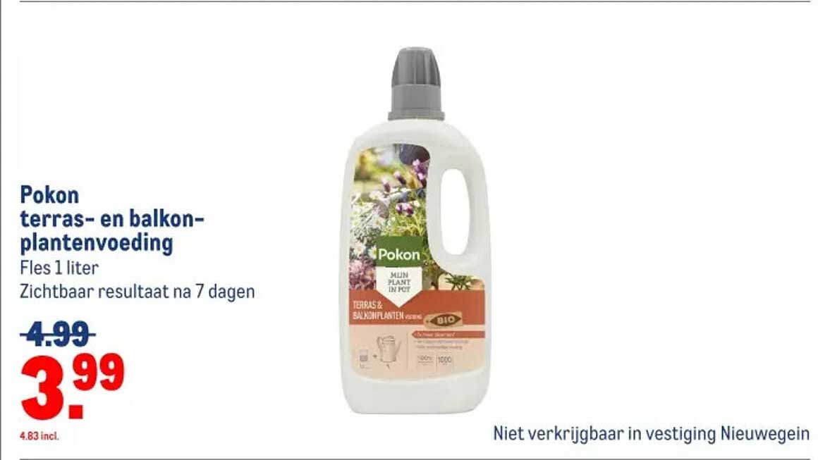 Pokon terras- en balkon-plantenvoeding 1 liter