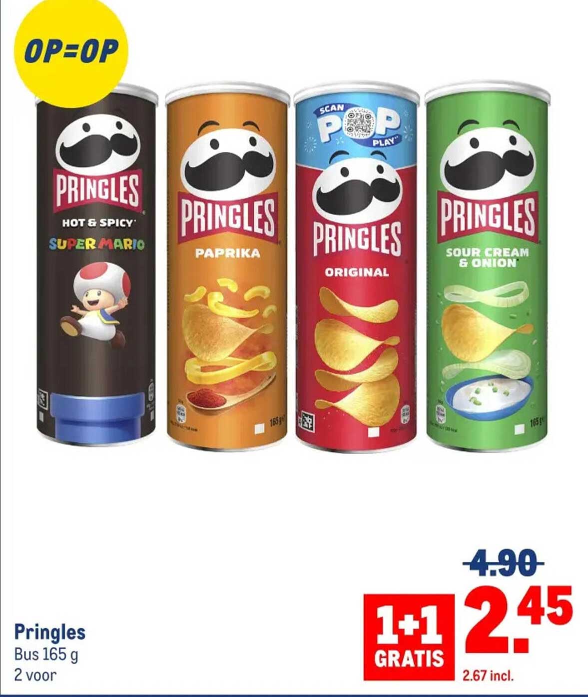 Pringles Bus 165 g 2 voor