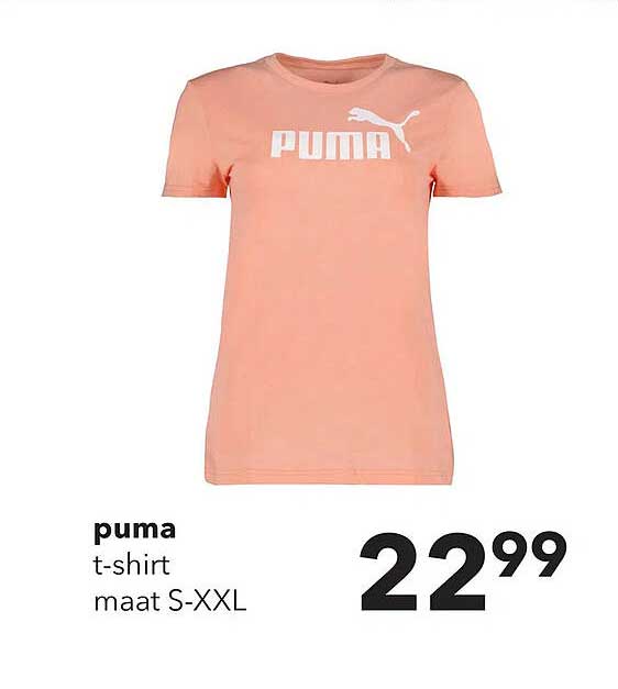 puma t-shirt maat S-XXL