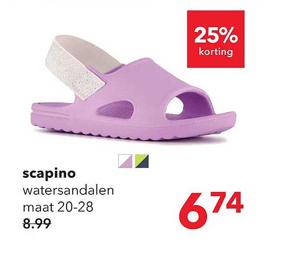 scapino watersandalen maat 20-28